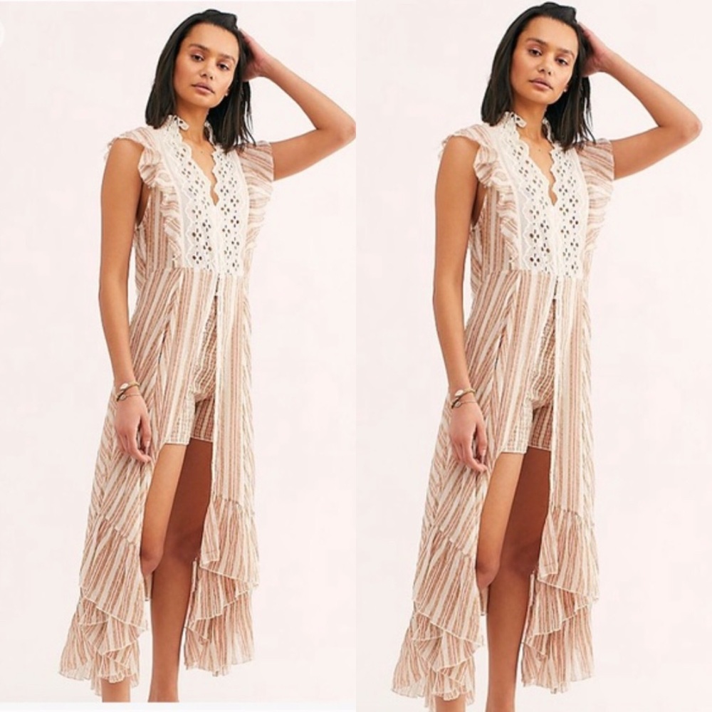 Free People Caraway Striped 2 sets Maxi Dress